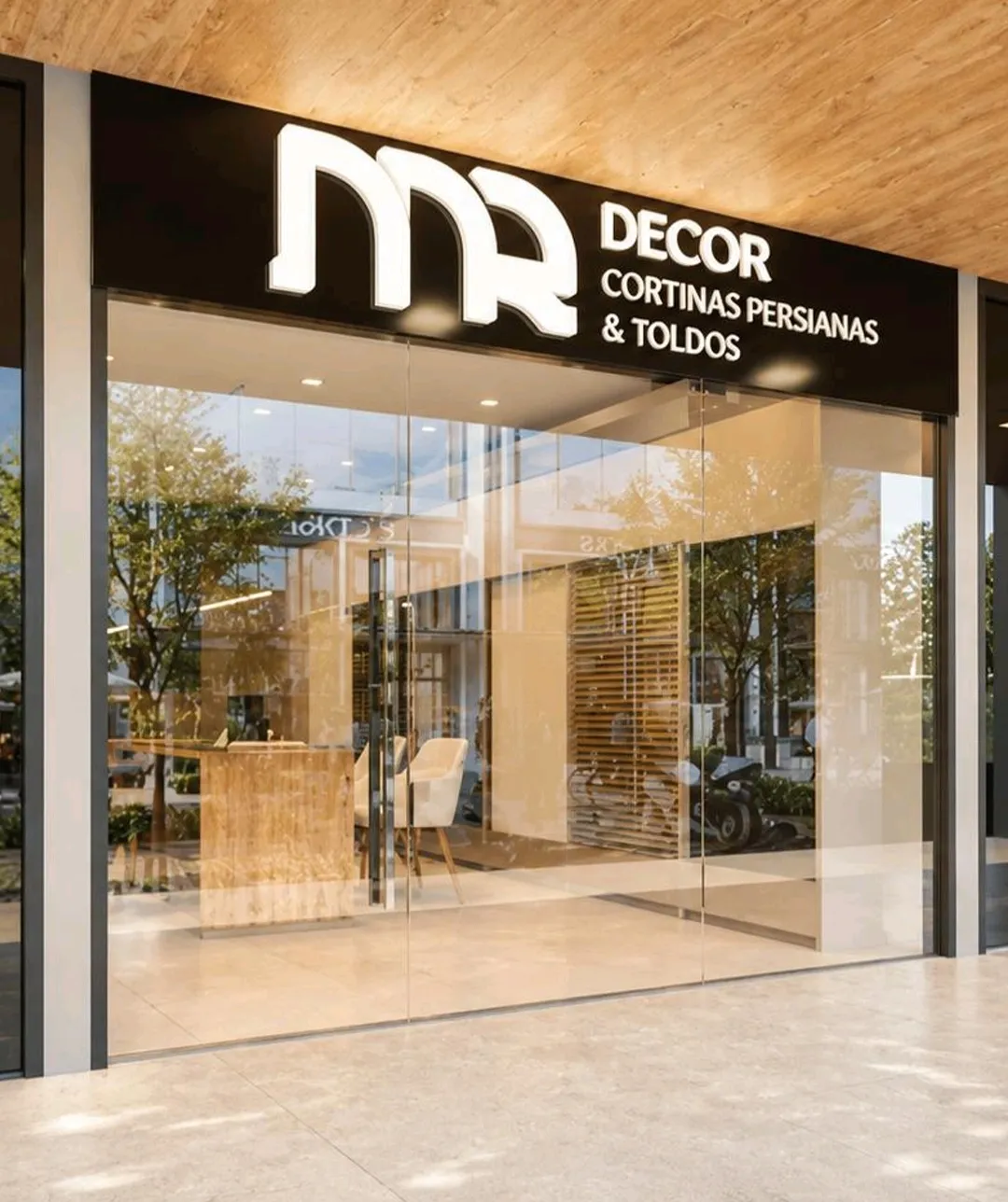 Fachada da loja MR Decor